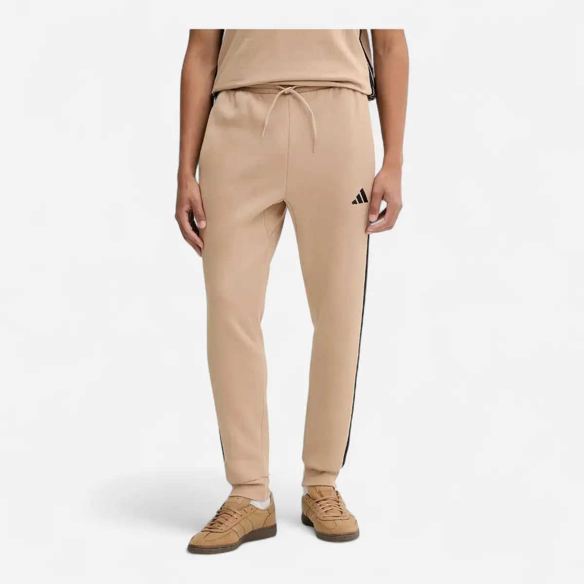 Adidas Tuta Colorblock Fleece 3 stripes FL beige