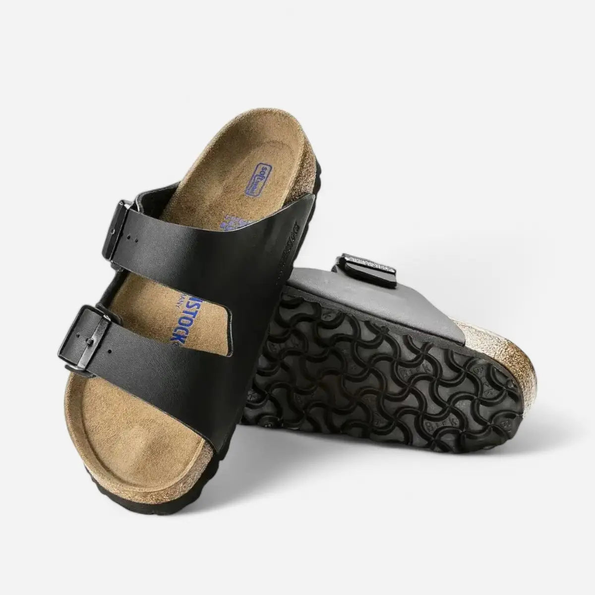 Birkenstock Arizona plantare morbido Birko-Flor - Black