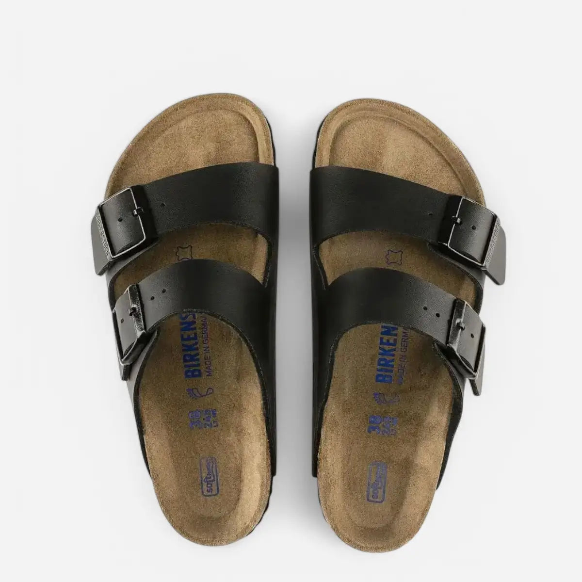 Birkenstock Arizona plantare morbido Birko-Flor - Black