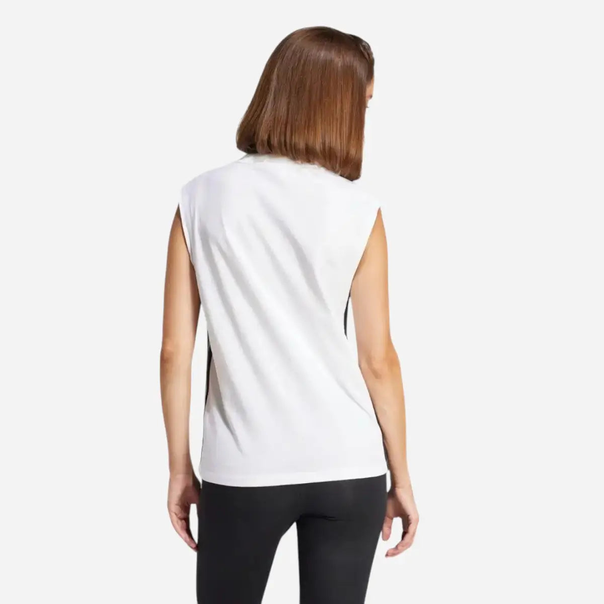 Adidas Canotta Essentials 3 Stripes White / Black