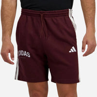 Adidas Short Codes 3-Stripes French Terry Bordeaux