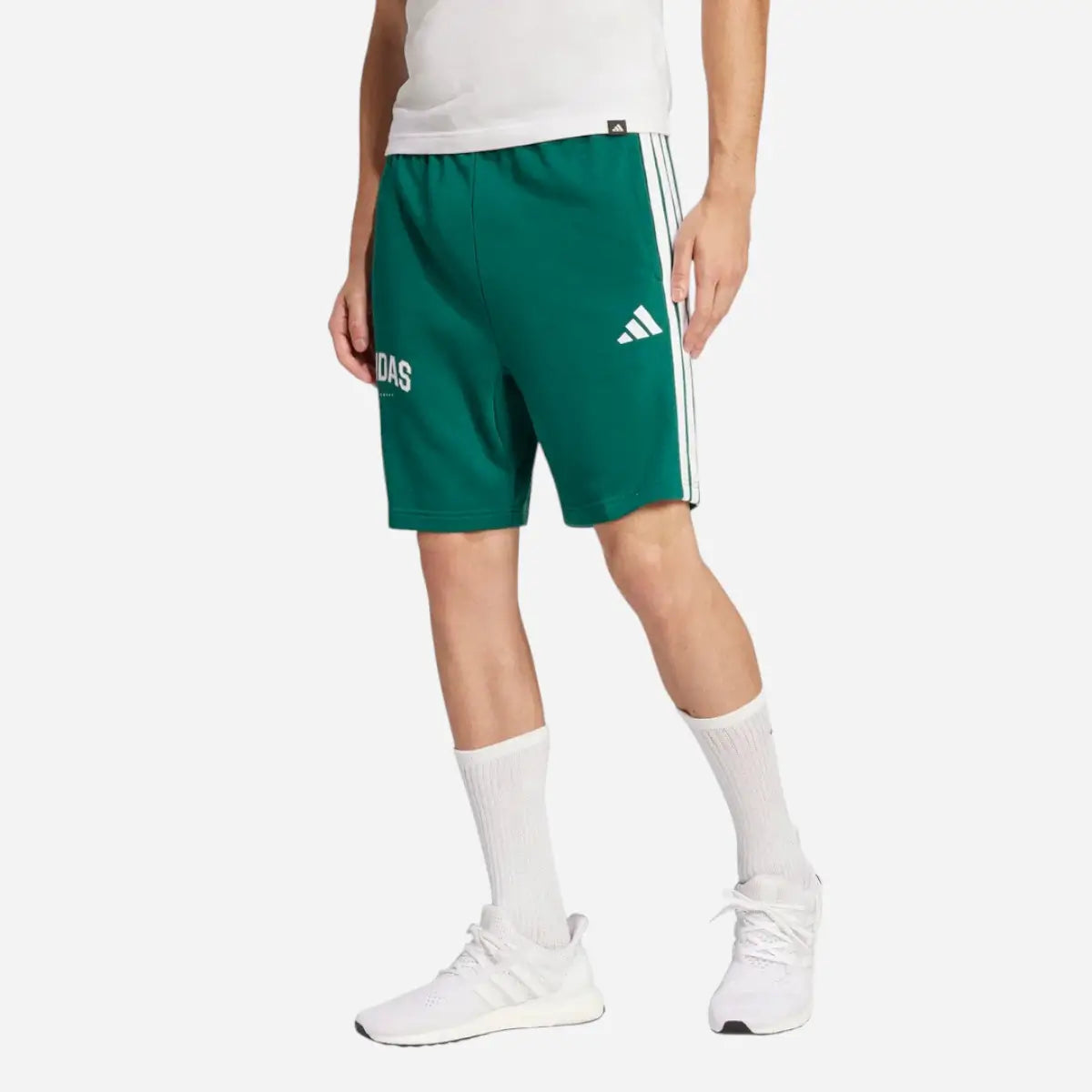 Adidas Short Codes 3-Stripes French Terry Green