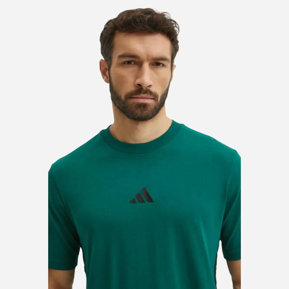 Adidas T-shirt Essentials 3 Stripes Single Jersey green