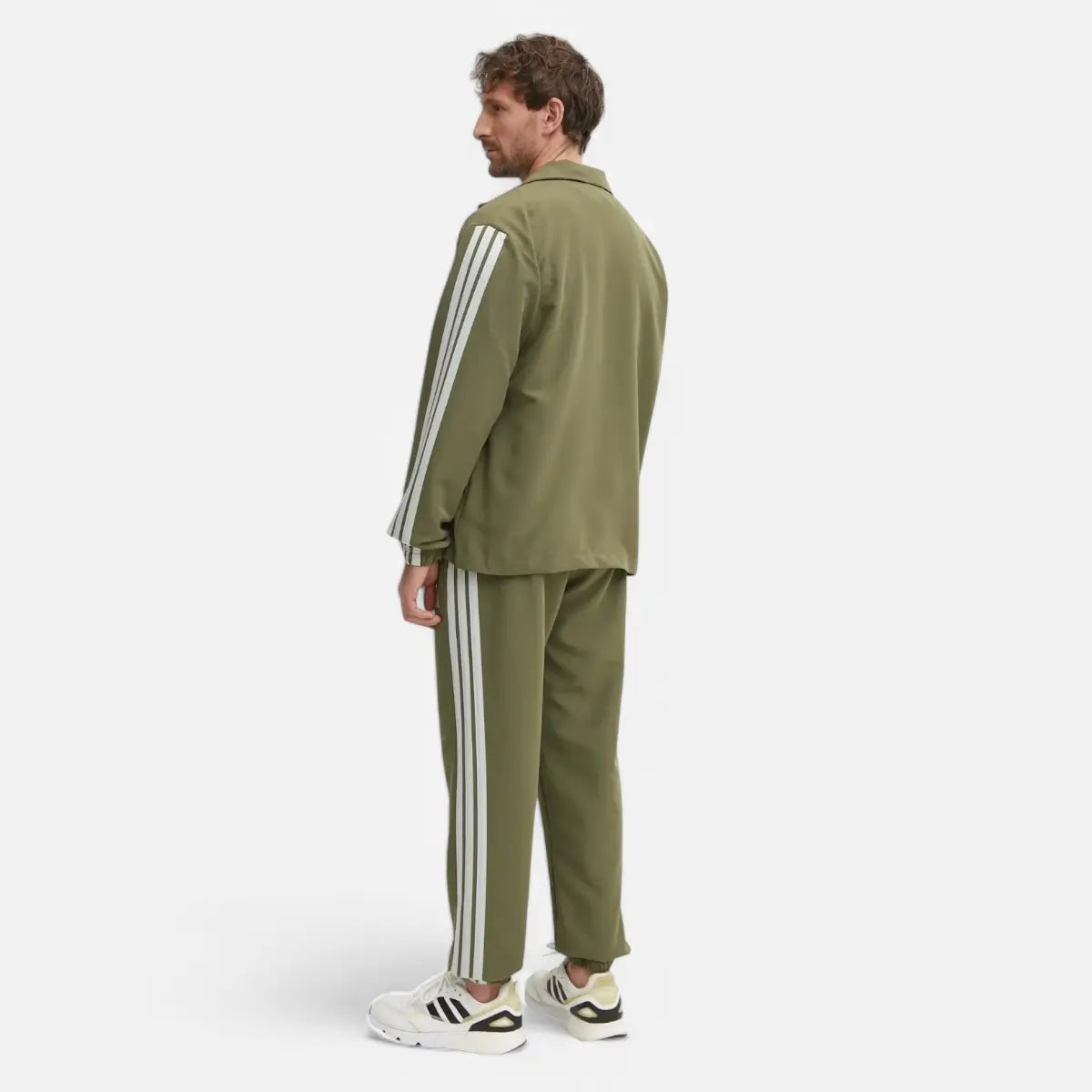 Adidas Tuta Sportswear Basic 3-Stripes Woven Track Suit olive strata