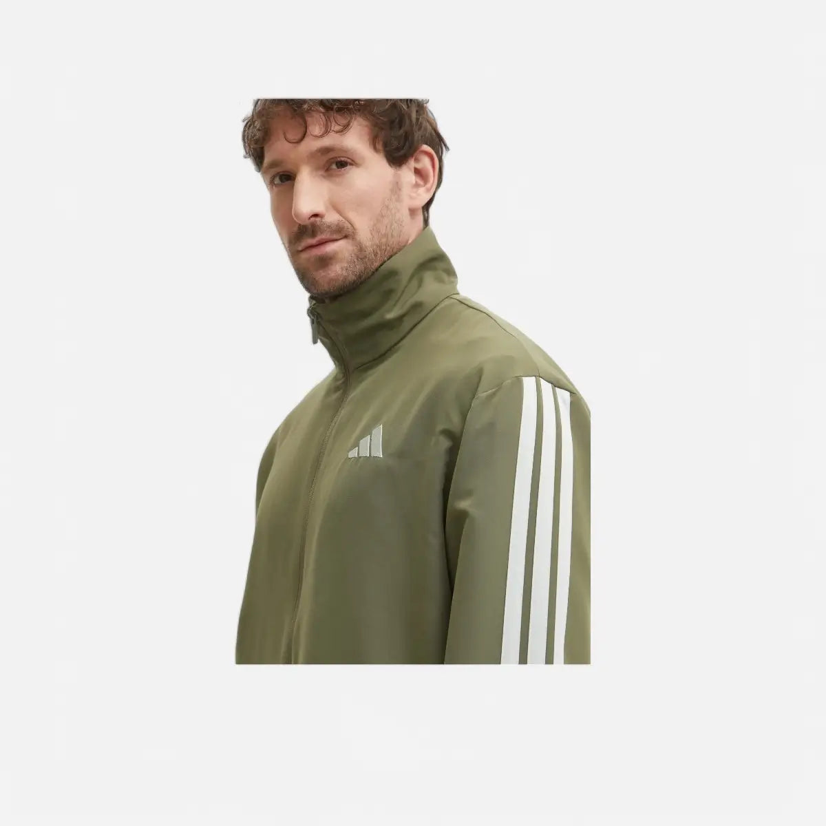 Adidas Tuta Sportswear Basic 3-Stripes Woven Track Suit olive strata