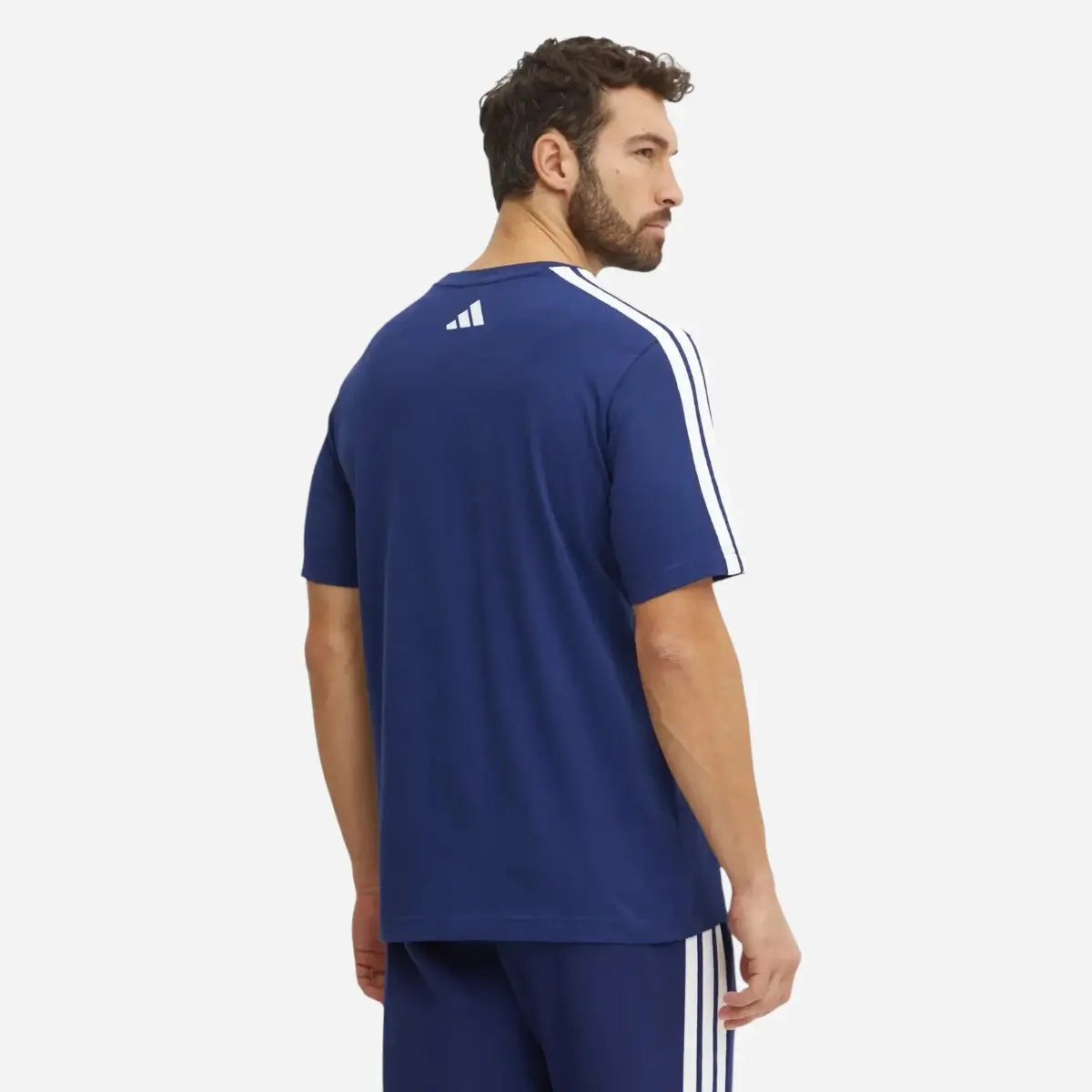 Adidas T-shirt Codes Collegiate Linear Graphic Blue Navy