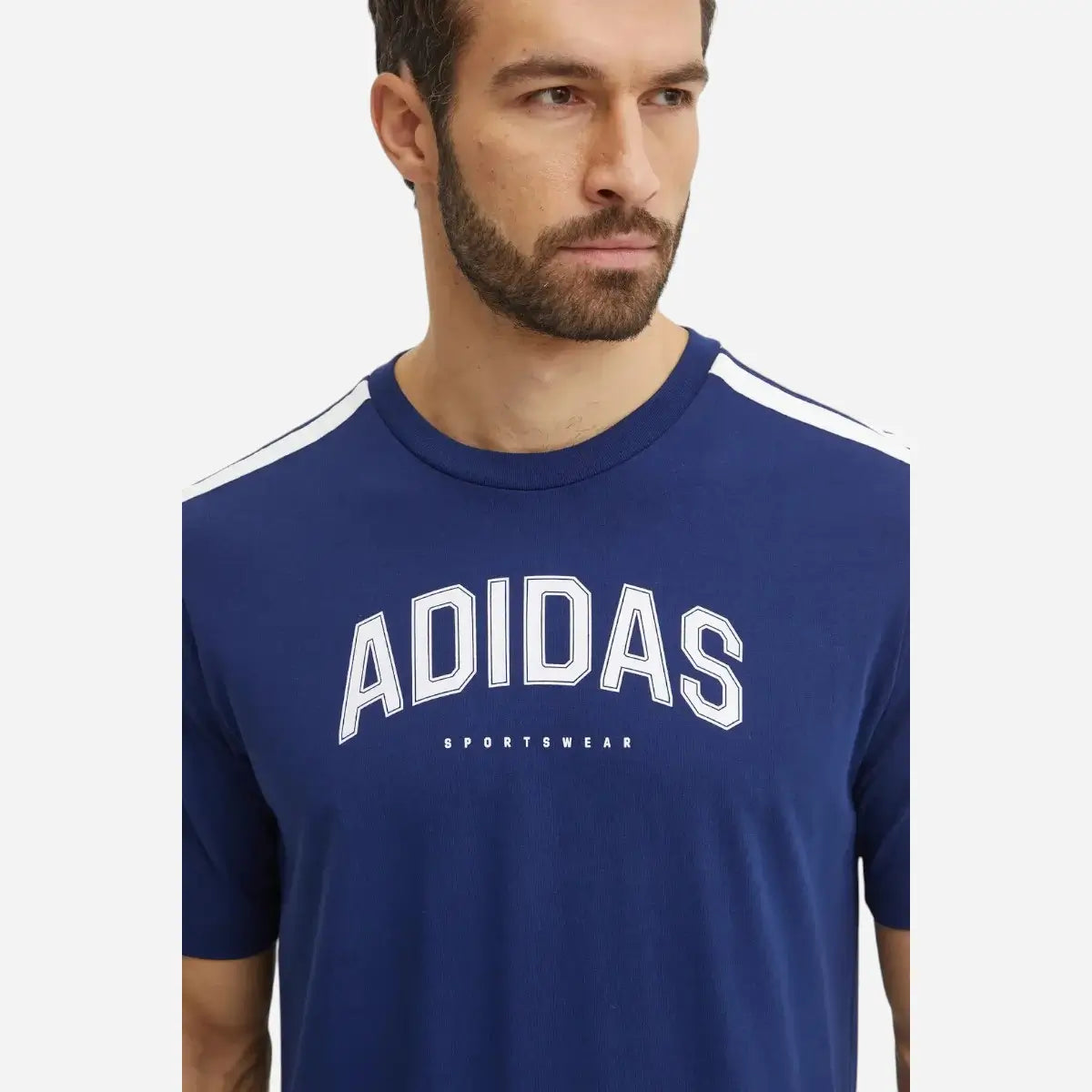 Adidas T-shirt Codes Collegiate Linear Graphic Blue Navy