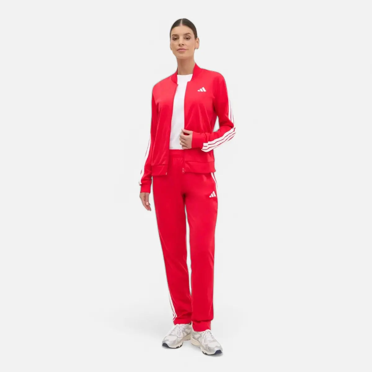 Adidas Tuta Track suit Essentials 3-Stripes Red
