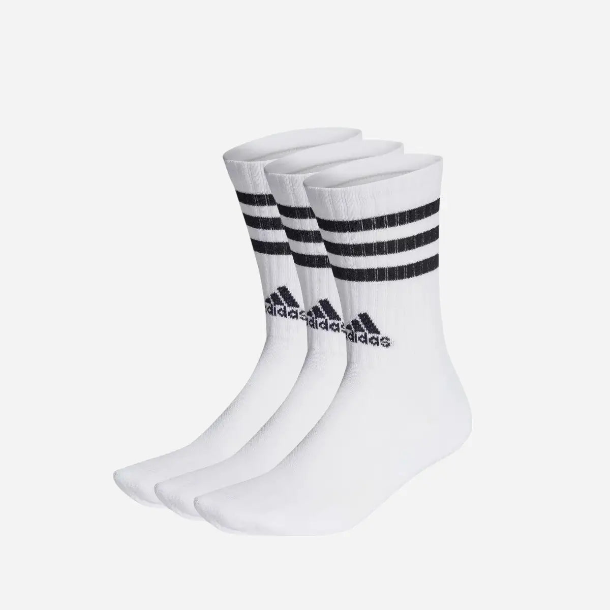 Adidas Calze 3-Stripes Cushioned (3 paia) white/black