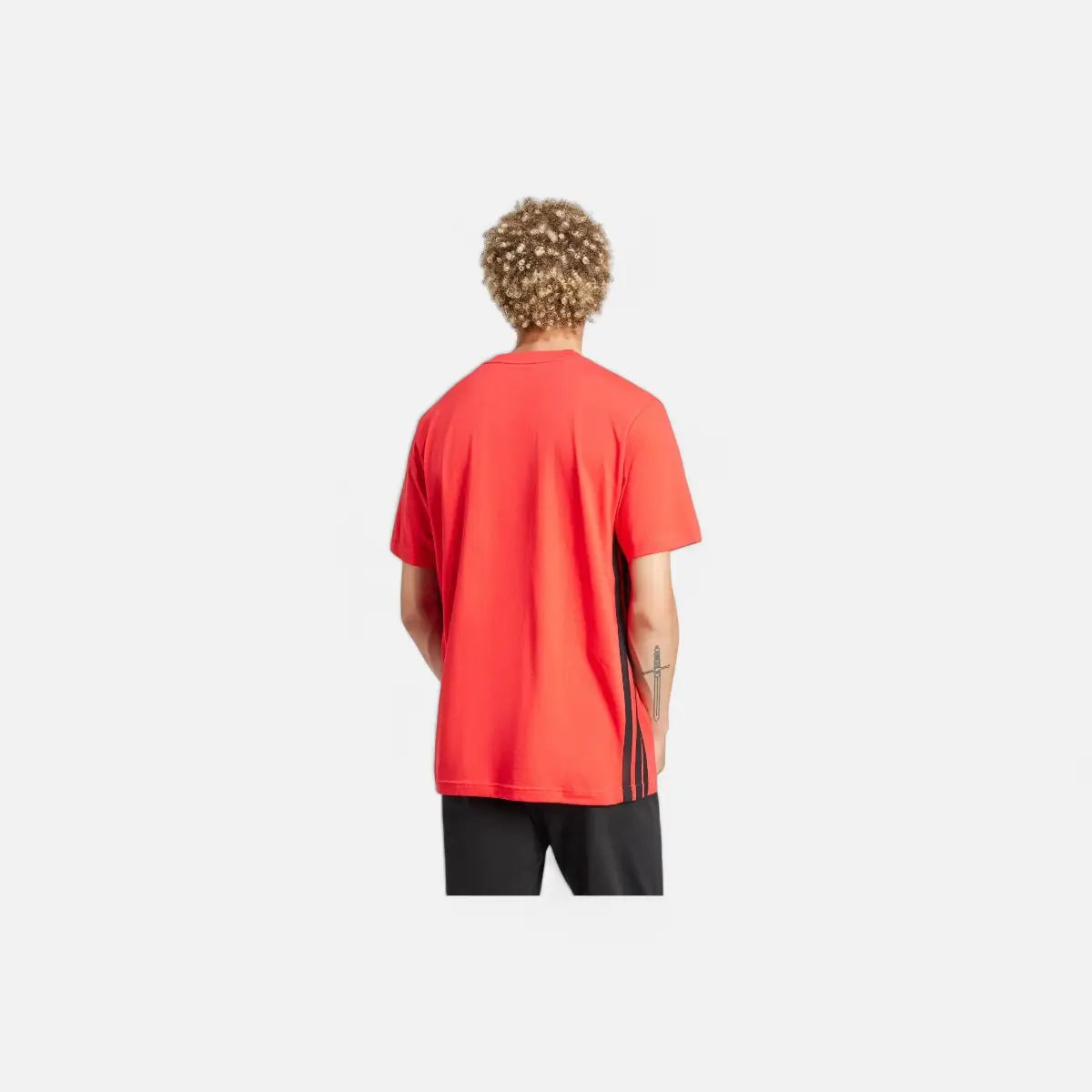 Adidas T-shirt Essentials 3 Stripes Single Jersey pure ruby