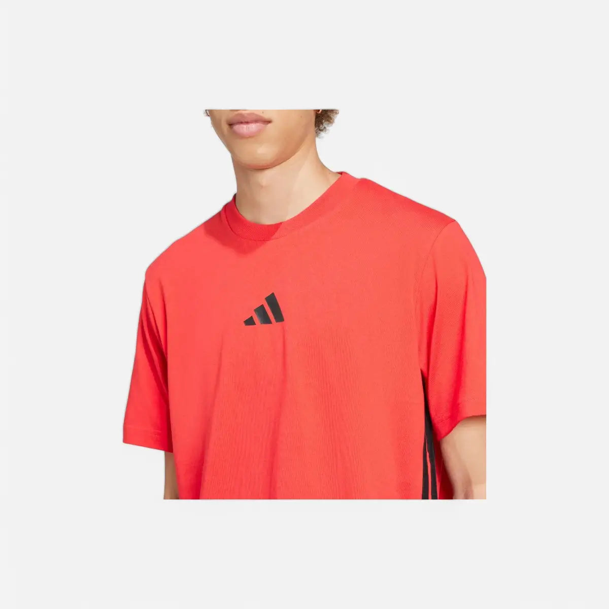 Adidas T-shirt Essentials 3 Stripes Single Jersey pure ruby