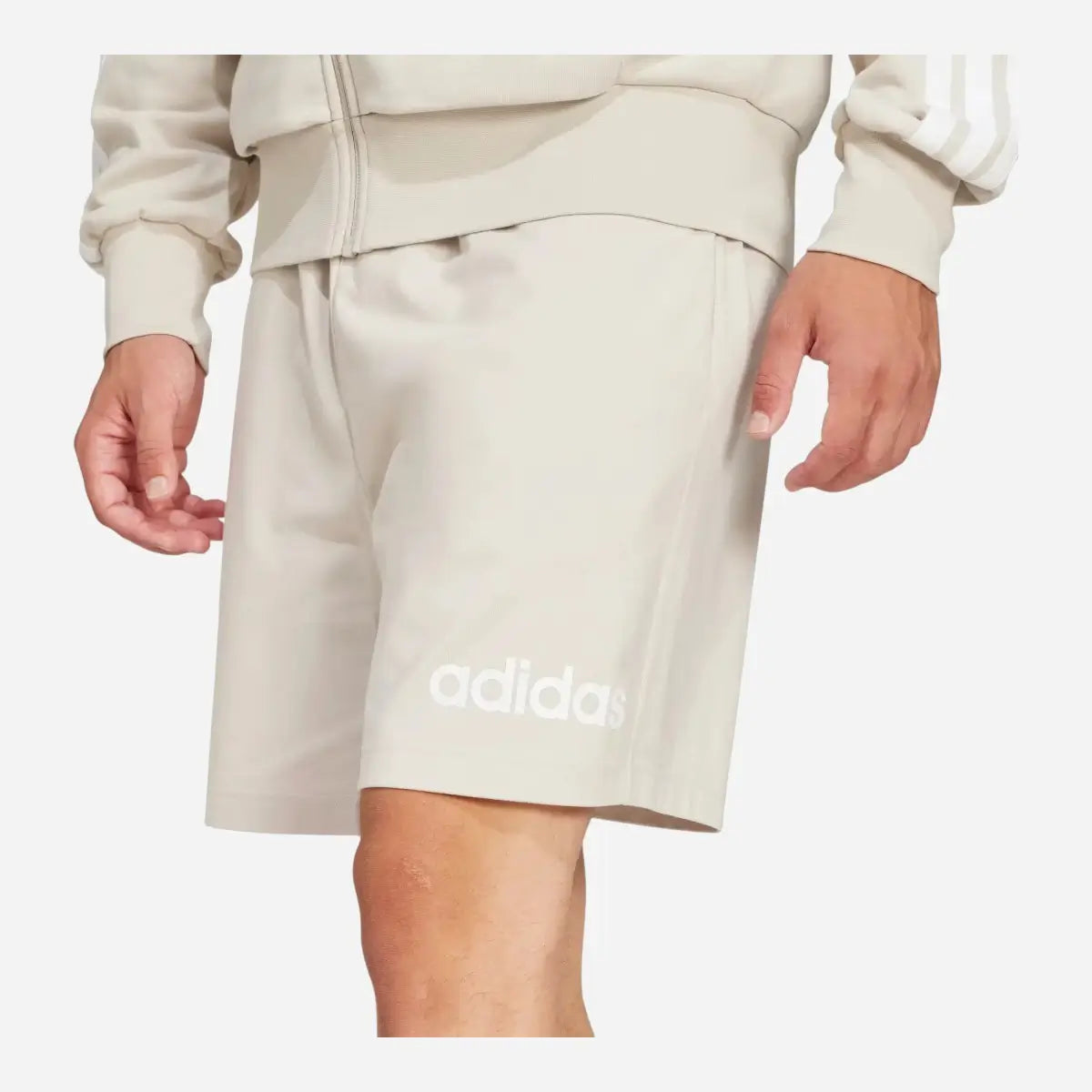 Adidas Short Essentials Linear Single Jersey Beige
