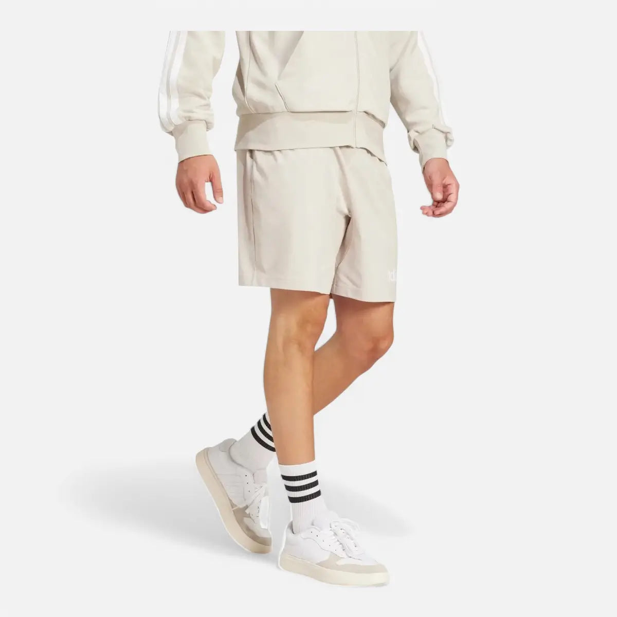 Adidas Short Essentials Linear Single Jersey Beige