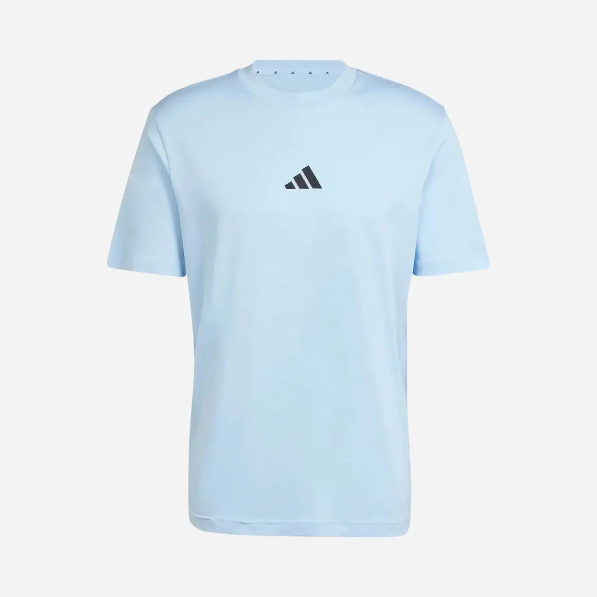 Adidas T-shirt Essentials Small Logo Single Jersey Tee Glow Blue