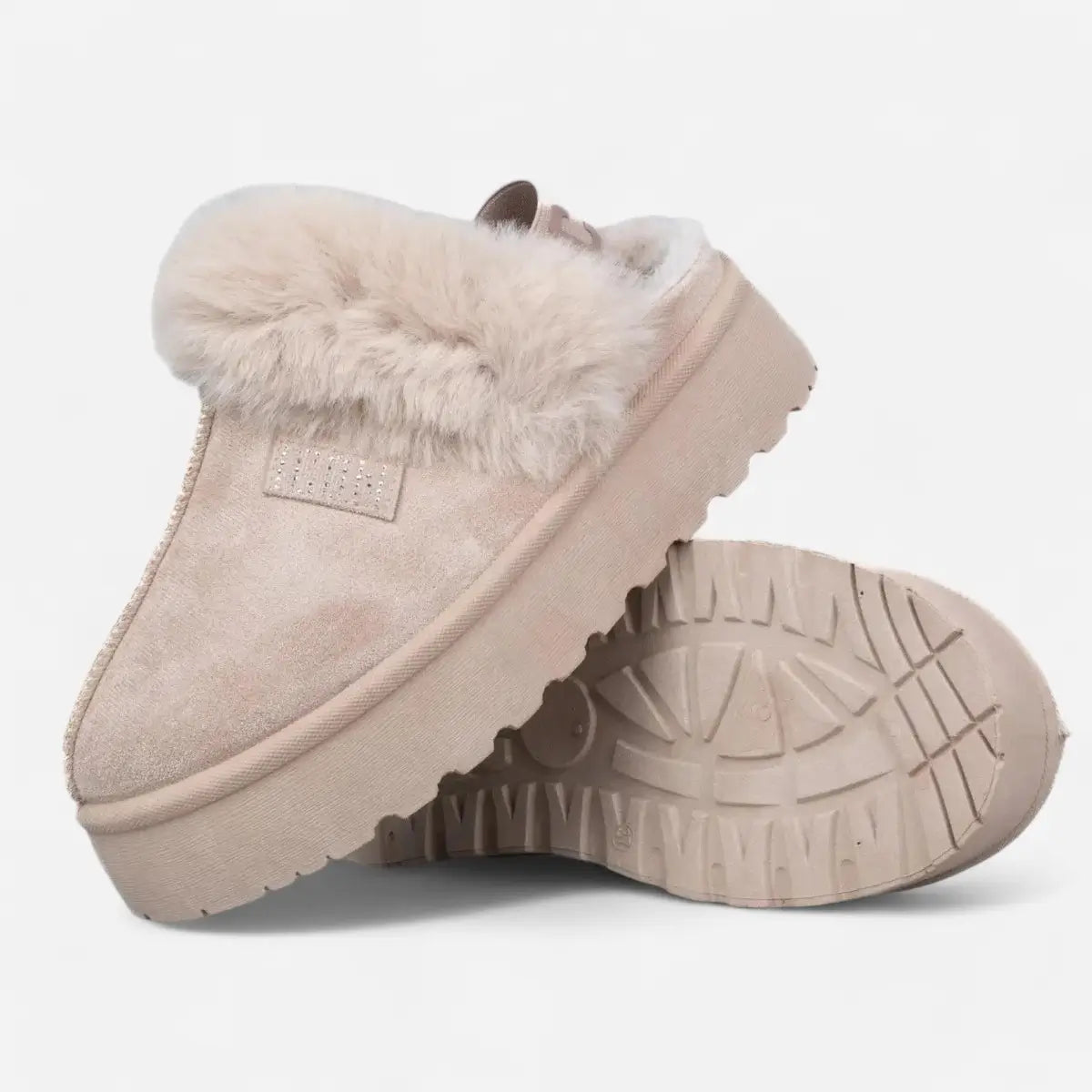 ICON Sabot pelliccia beige IC04679SD