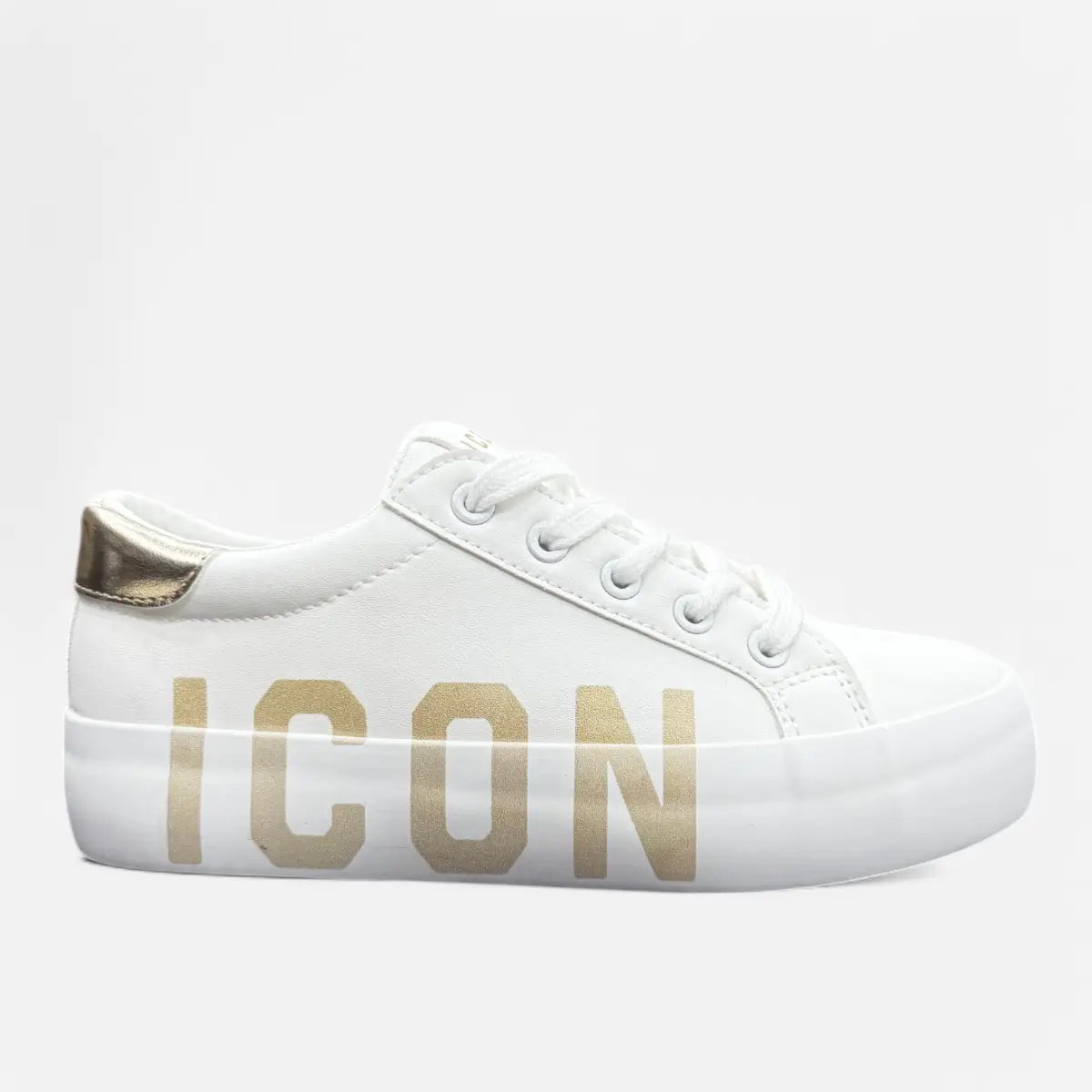ICON Sneakers Donna BIG LOGO White/Gold IC04757SD