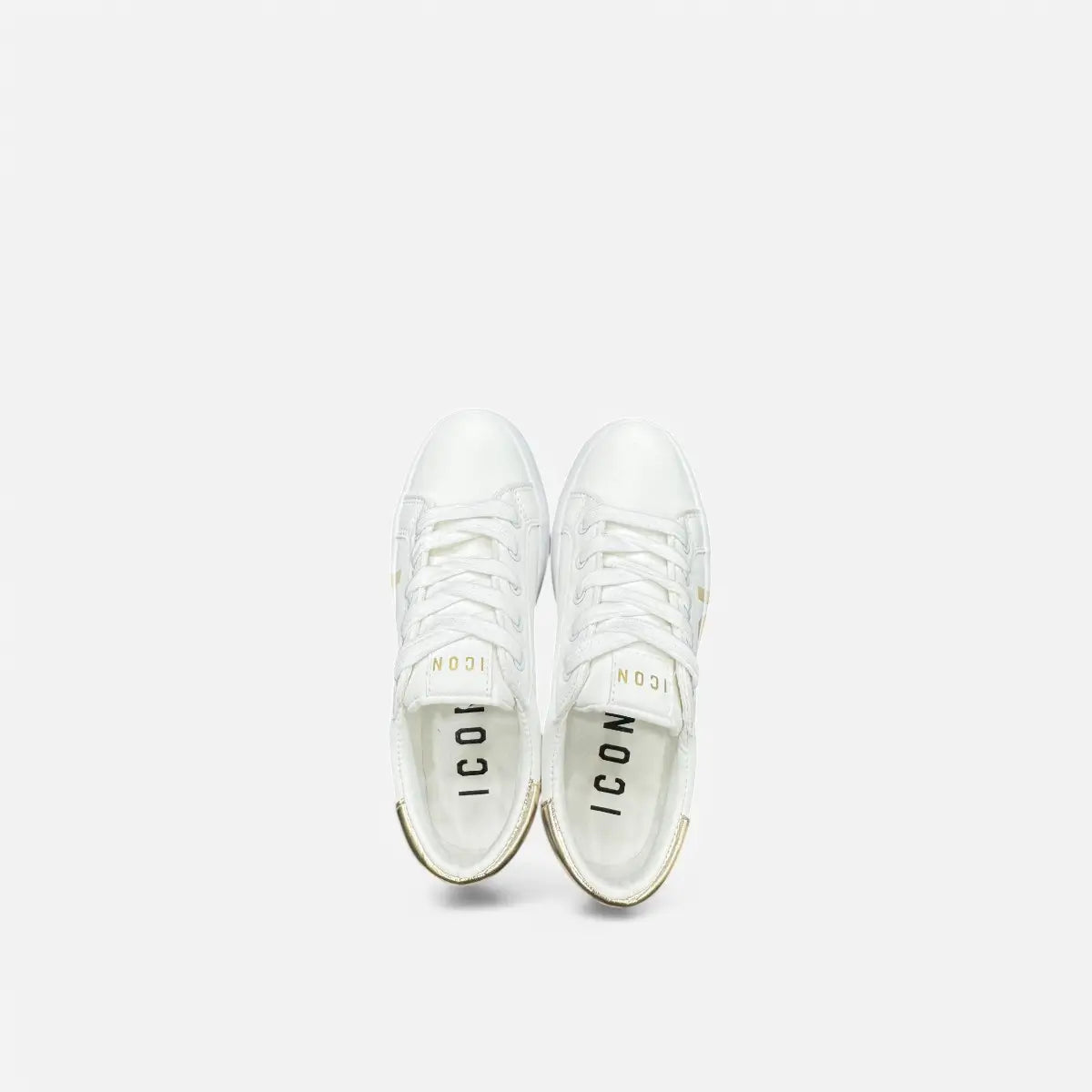 ICON Sneakers Donna BIG LOGO White/Gold IC04757SD