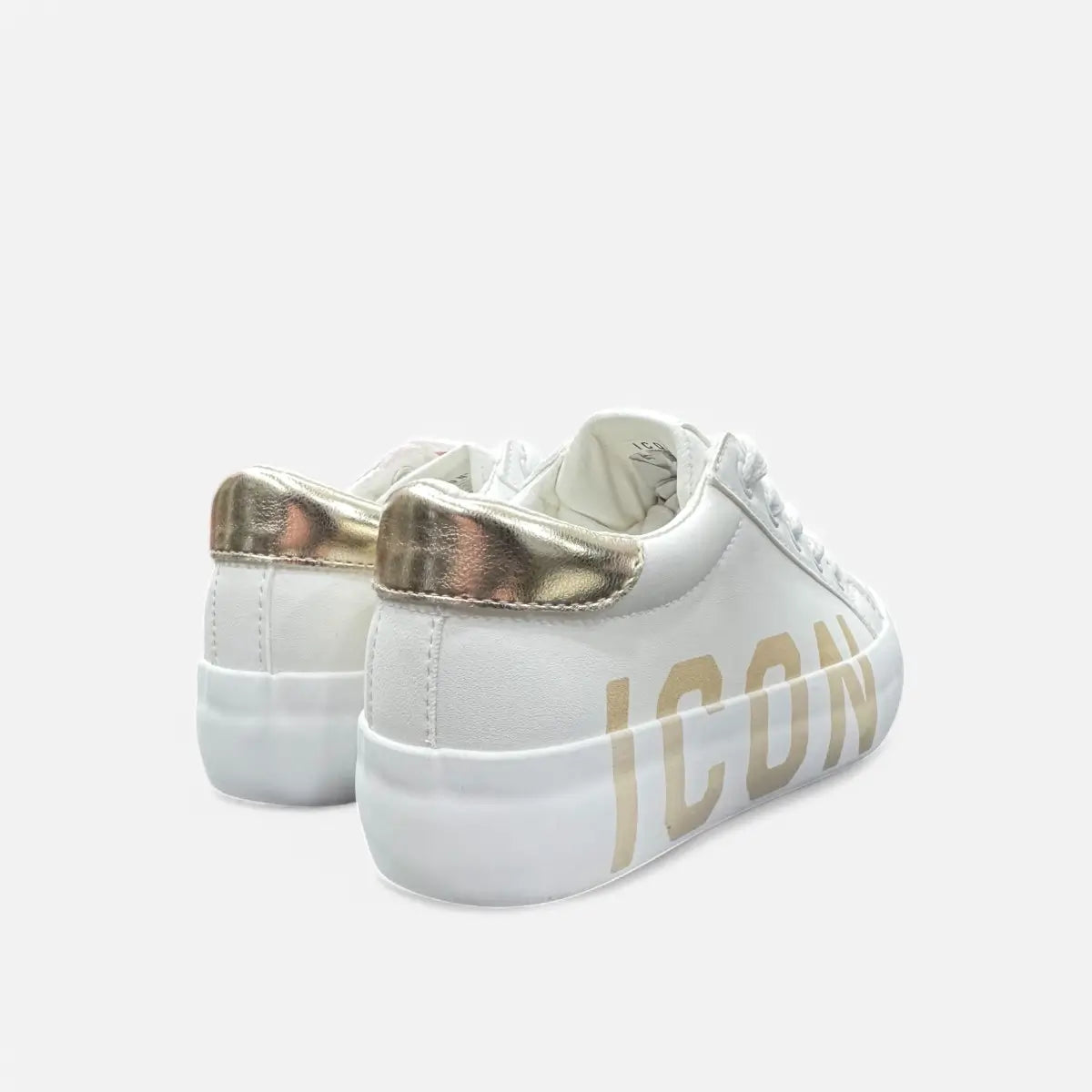 ICON Sneakers Donna BIG LOGO White/Gold IC04757SD