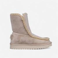 ICON Stivale Pelliccia Camoscio Beige IC04412SD