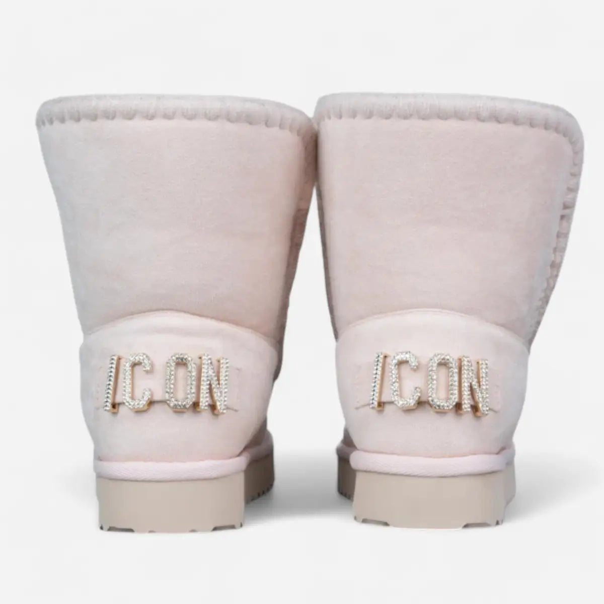 ICON Stivale Pelliccia Camoscio Cipria IC04412SD