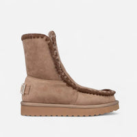 ICON Stivale Pelliccia Camoscio Tortora IC04412SD