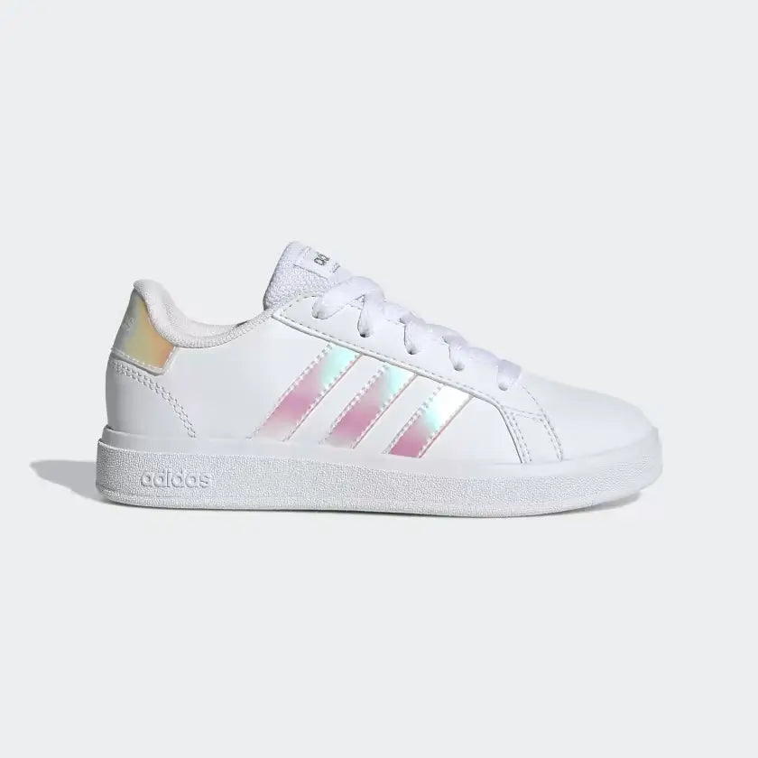 Adidas Grand Court K white iridescent