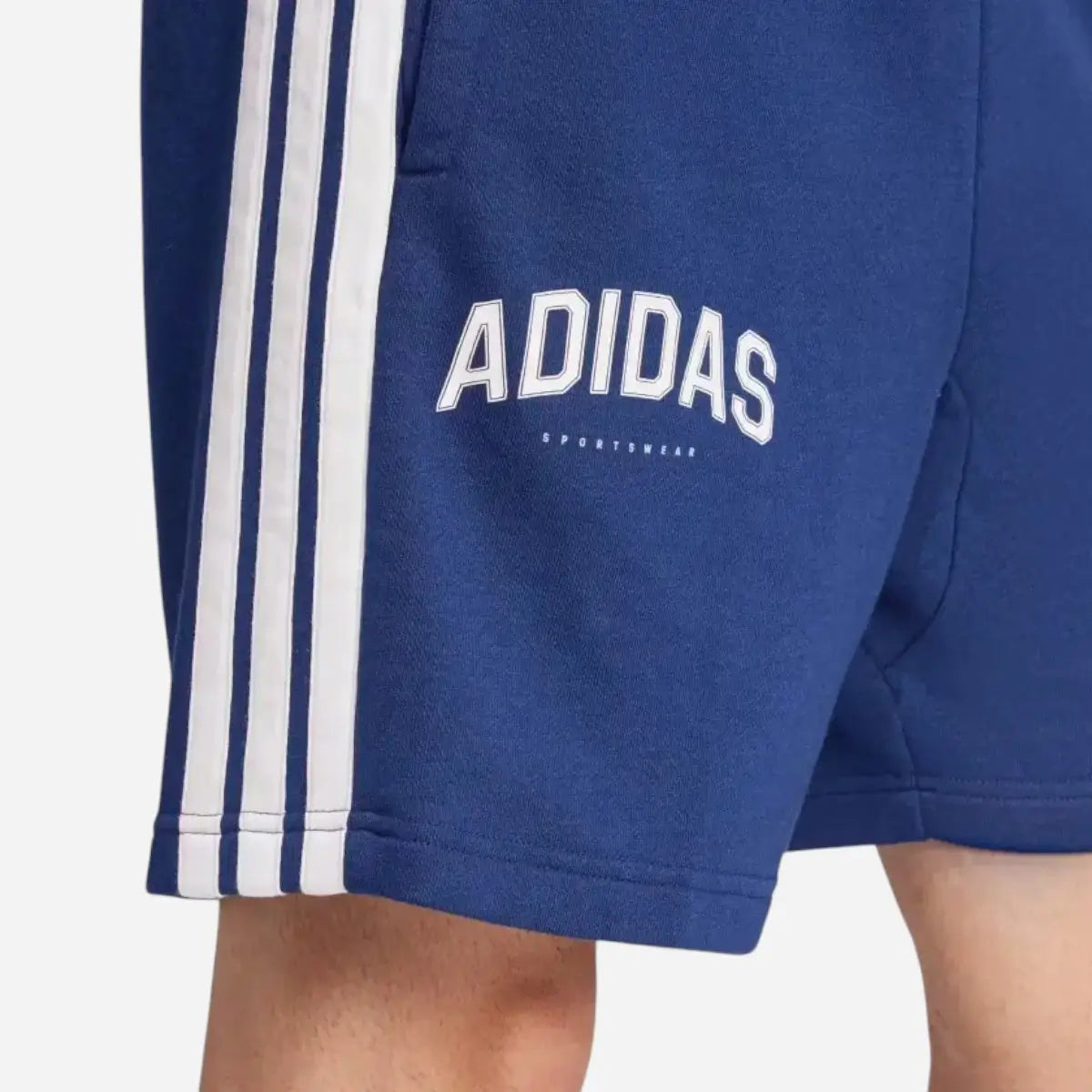 Adidas Short Codes 3-Stripes French Terry Blue