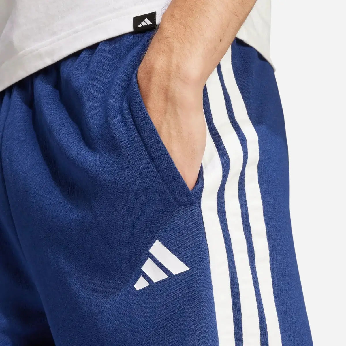 Adidas Short Codes 3-Stripes French Terry Blue