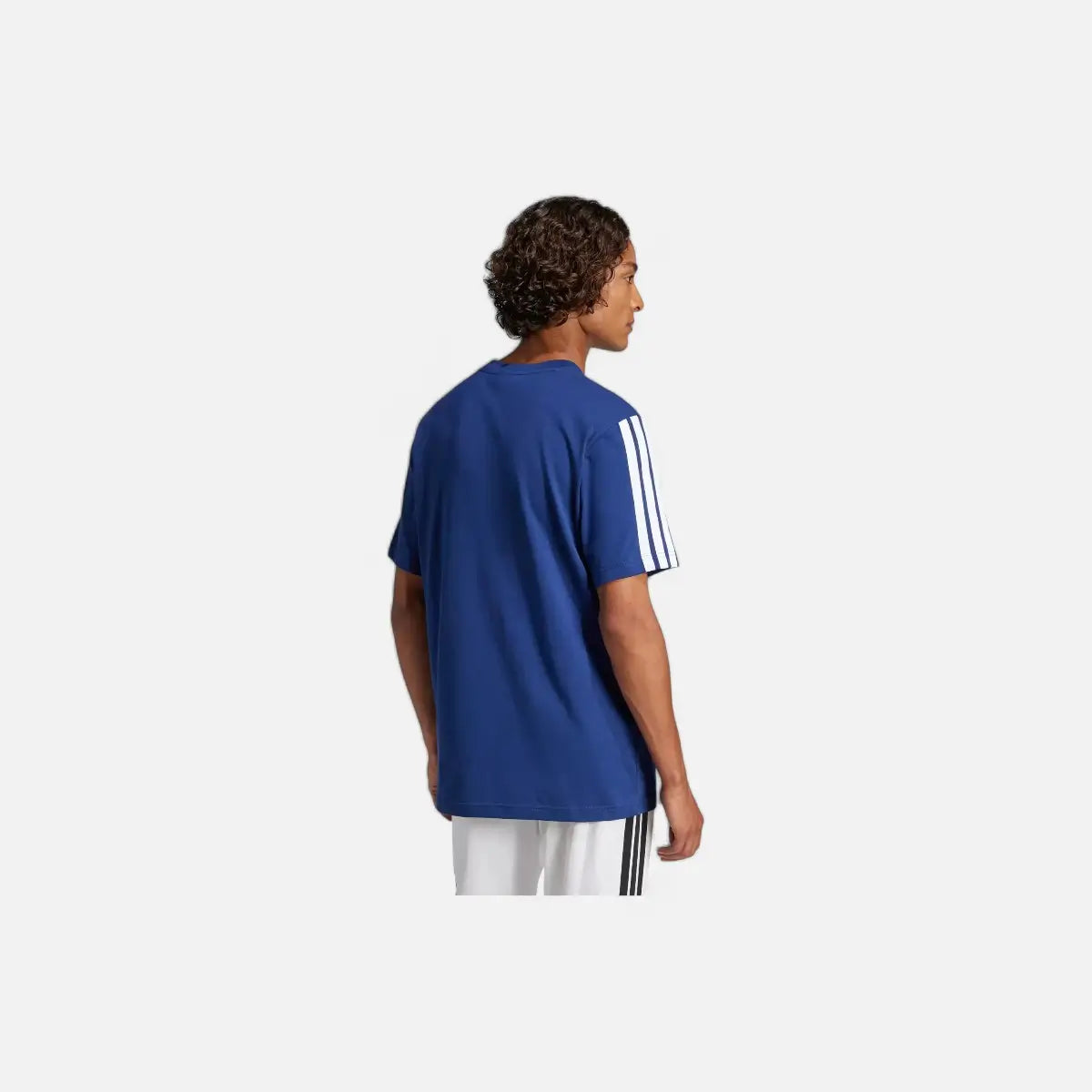 Adidas T-shirt Essentials 3-Stripes Single Jersey dark blue