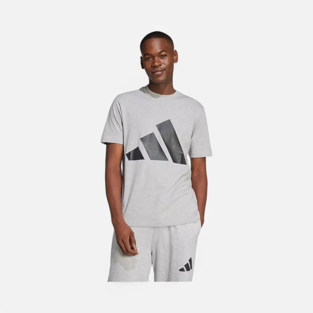 Adidas T-shirt Essentials Big Logo grey