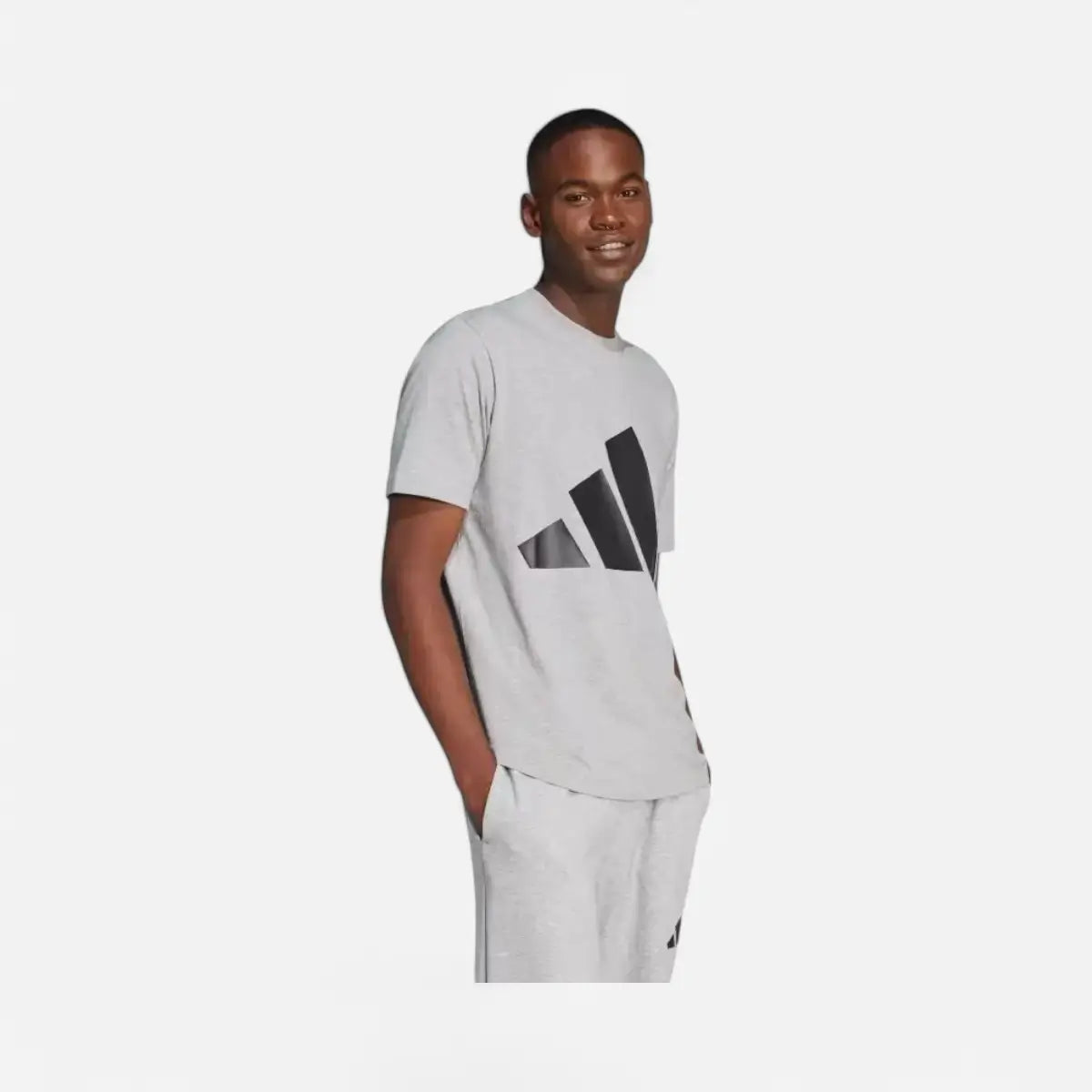 Adidas T-shirt Essentials Big Logo grey