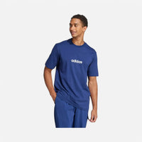 Adidas T-shirt Essentials Linear Single Jersey dark blue