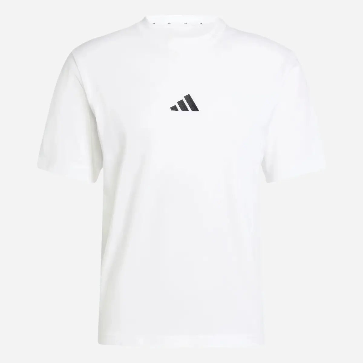Adidas T-shirt Essentials Small Logo Single Jersey Tee white / black