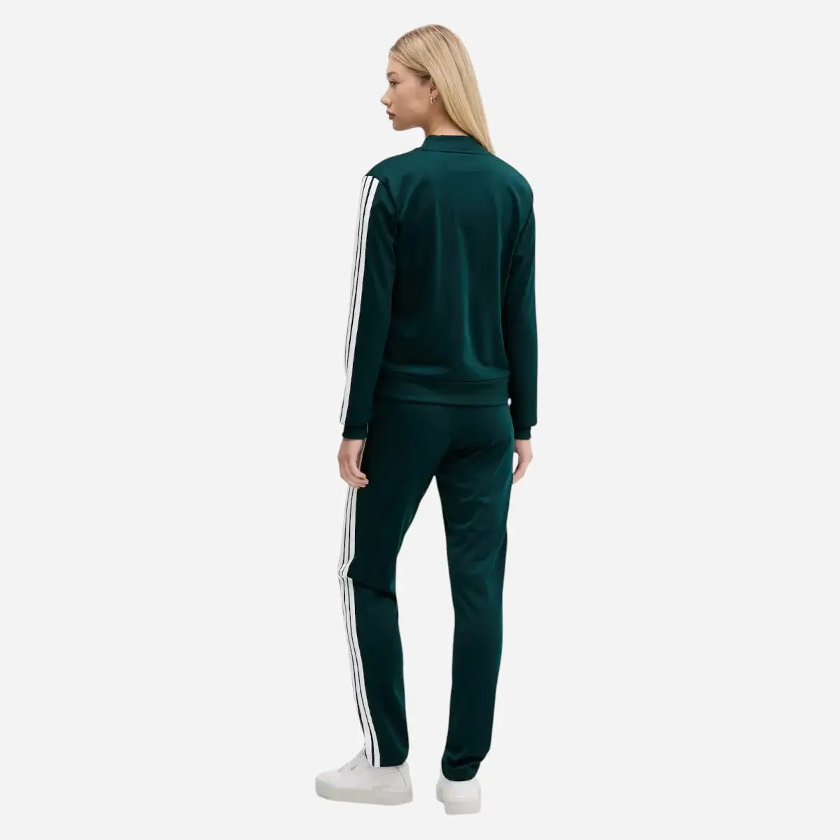 Adidas Tuta Track suit Essentials 3-Stripes Verde Aurora Ivy
