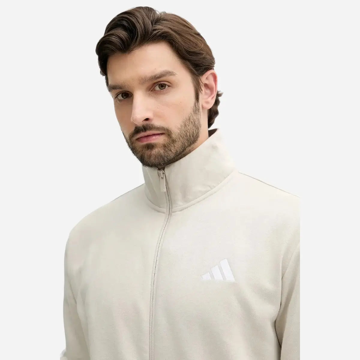 Adidas Tuta Tuta Sportswear Basic 3-Stripes Fleece Beige