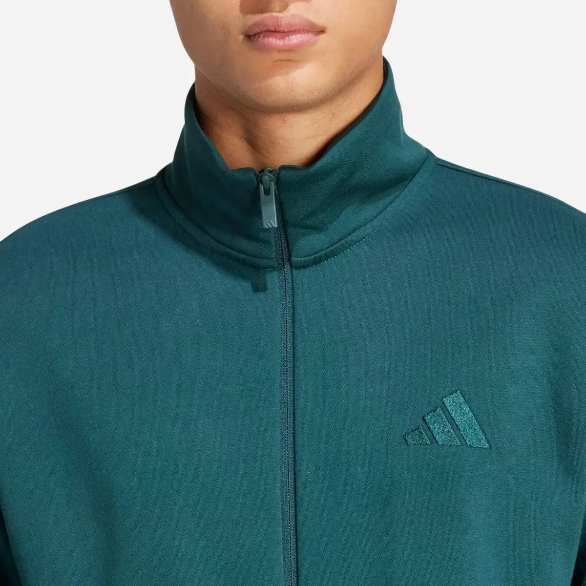 Adidas Tuta Sportswear Basic 3-Stripes Fleece Green Aurora Ivy