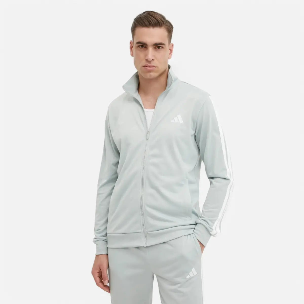 Adidas Tuta Sportswear Basic 3-Stripes Tricot wonder silver