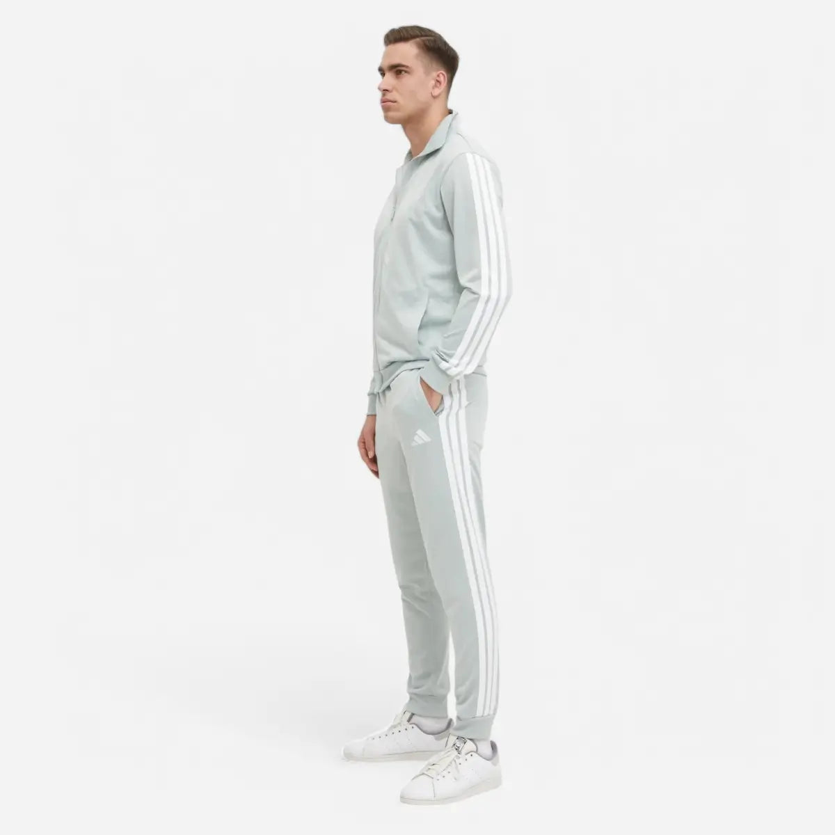 Adidas Tuta Sportswear Basic 3-Stripes Tricot wonder silver