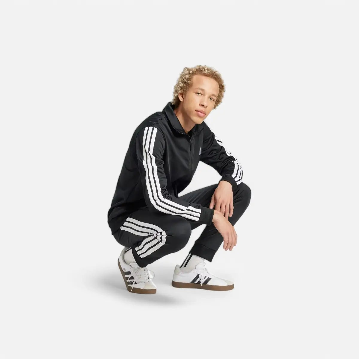 Adidas Tuta Sportswear Basic 3-Stripes Tricot black/white