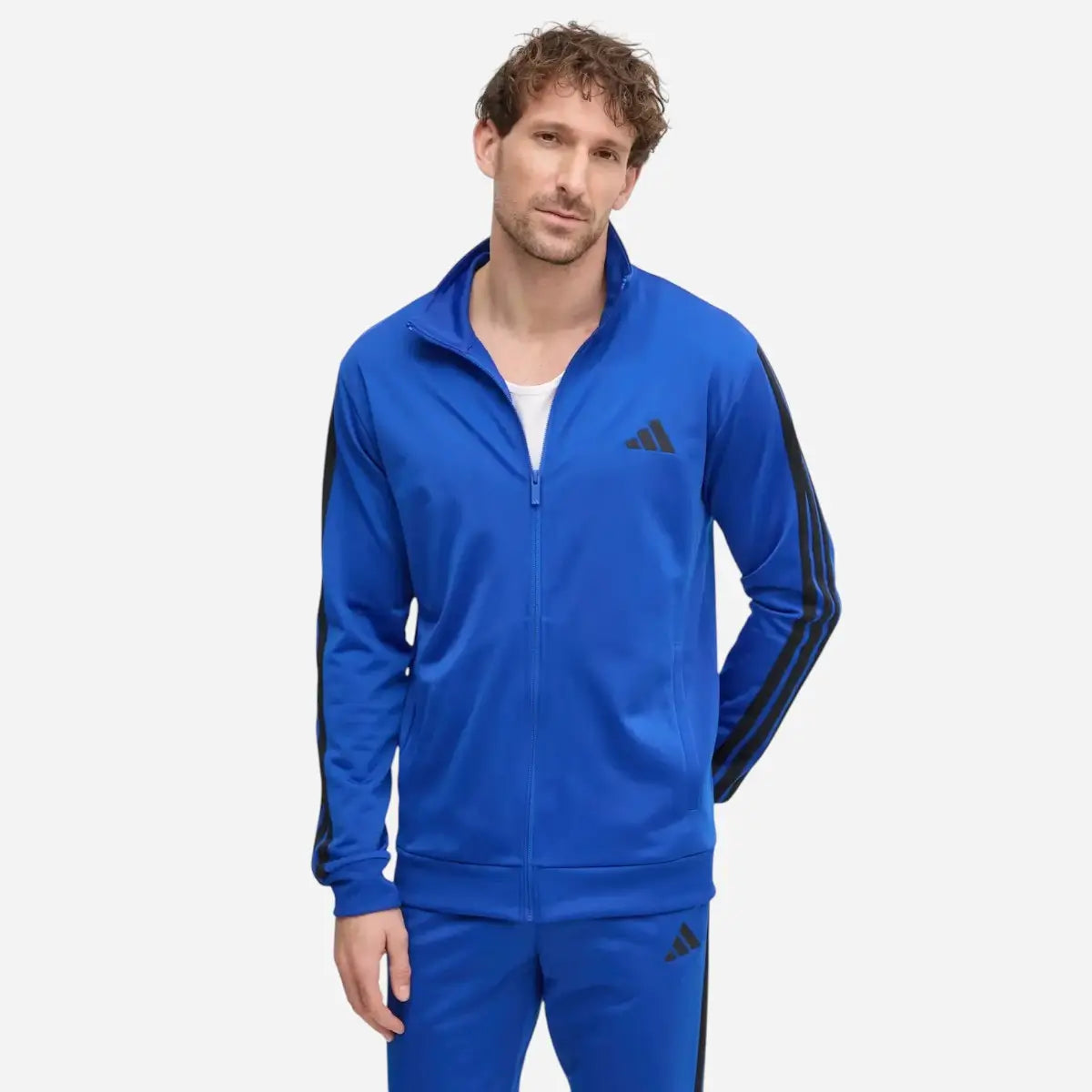 Adidas Tuta Sportswear Basic 3-Stripes Tricot Blue