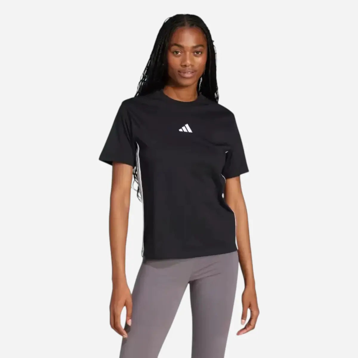 Adidas T-Shirt Essentials 3-Stripes black / white