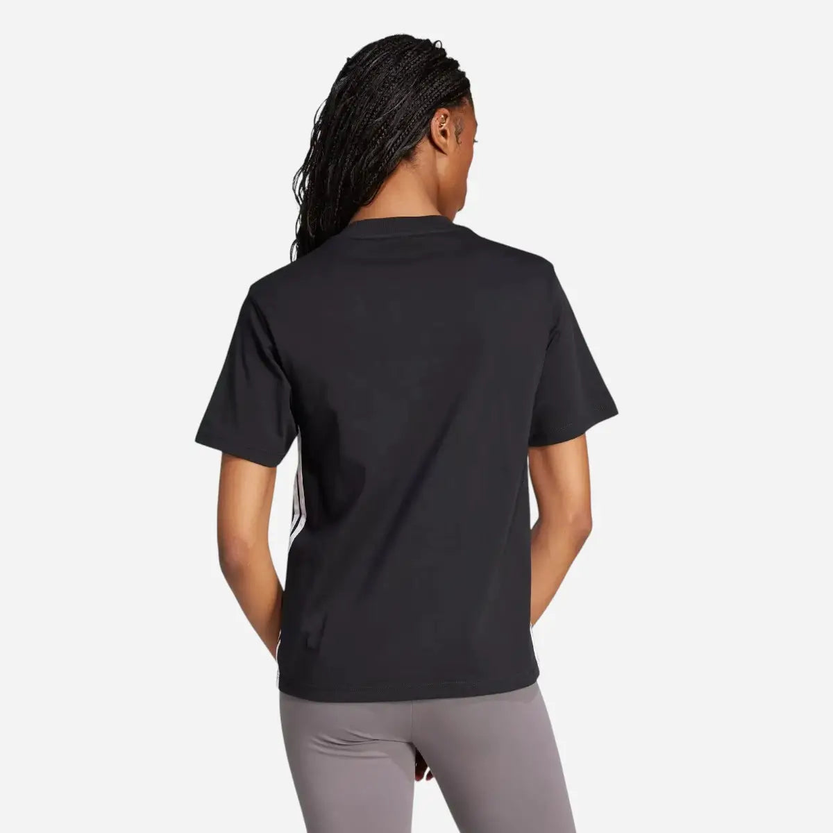 Adidas T-Shirt Essentials 3-Stripes black / white
