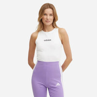 Adidas Canotta Essentials Linear Slim Cotton White / Black