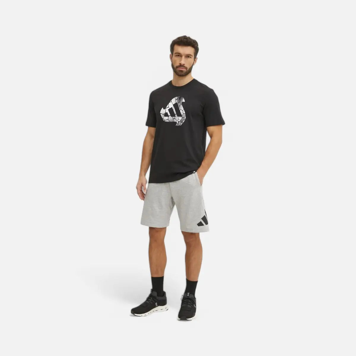 Adidas Short Essentials Big Logo Grey Black