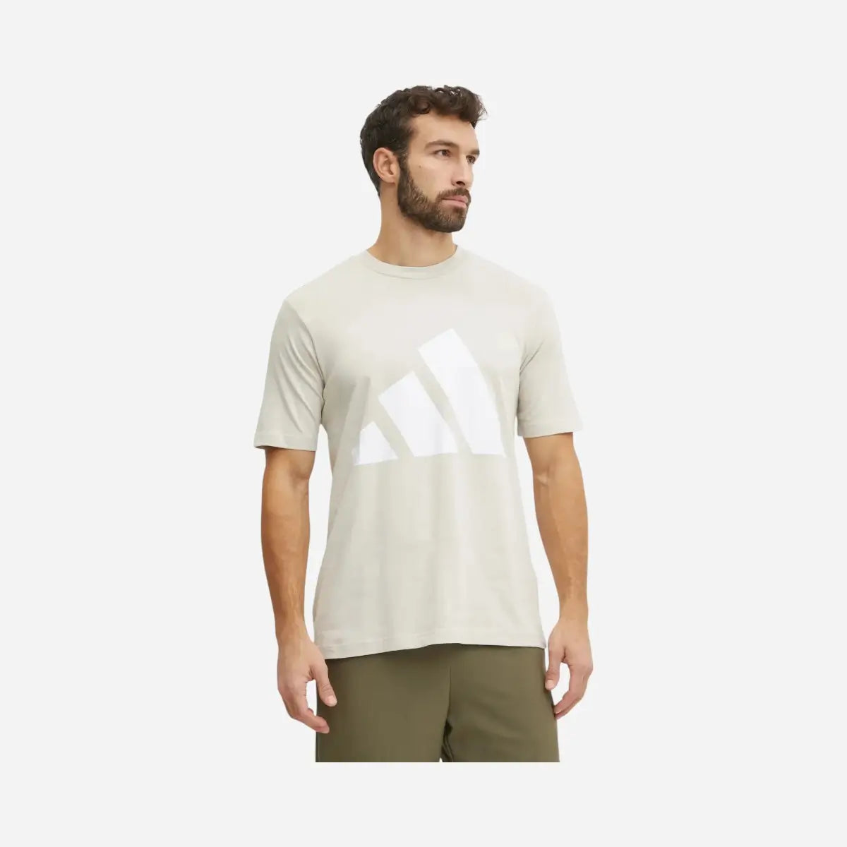 Adidas T-shirt Essentials Big Logo Biege