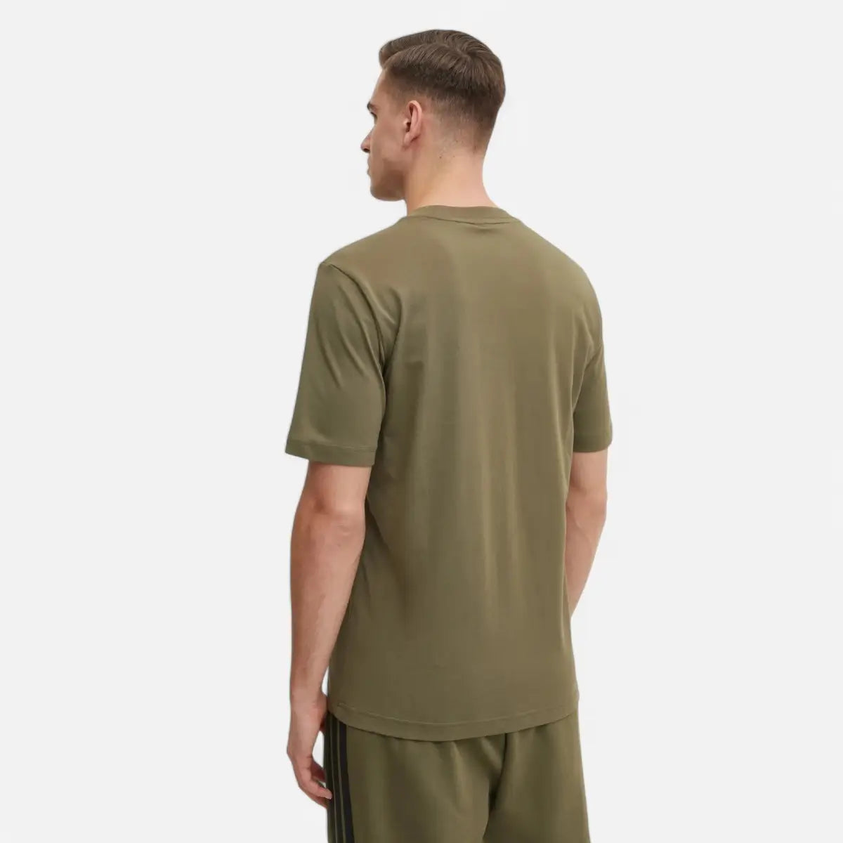 Adidas T-shirt Essentials Small Logo Single Jersey Tee olive
