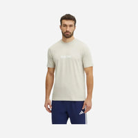 Adidas T-shirt Essentials Linear Single Jersey Beige
