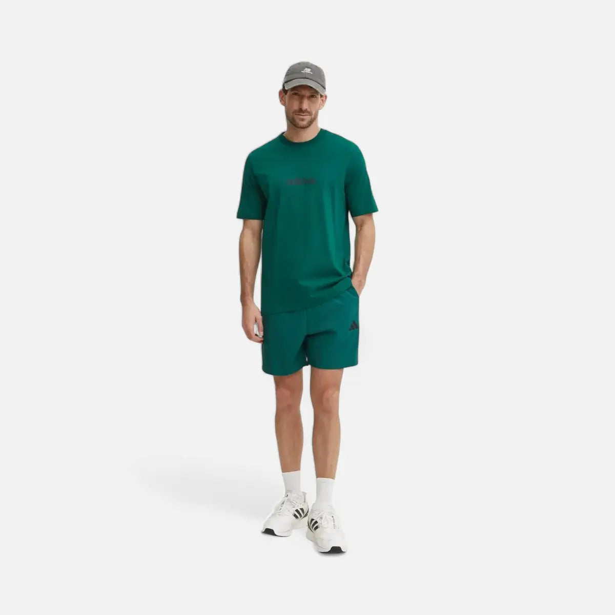 Adidas T-shirt Essentials Linear Single Jersey Green