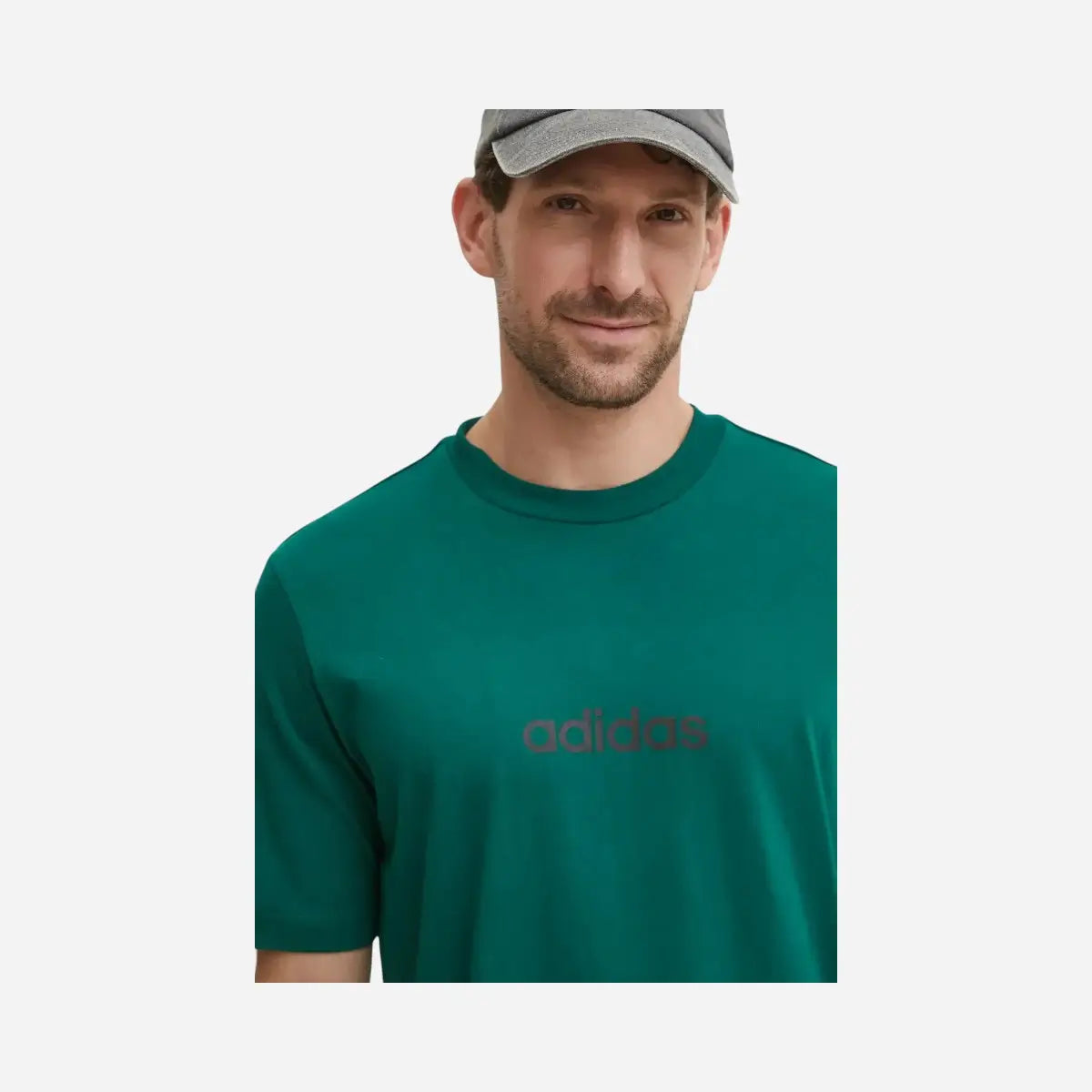 Adidas T-shirt Essentials Linear Single Jersey Green