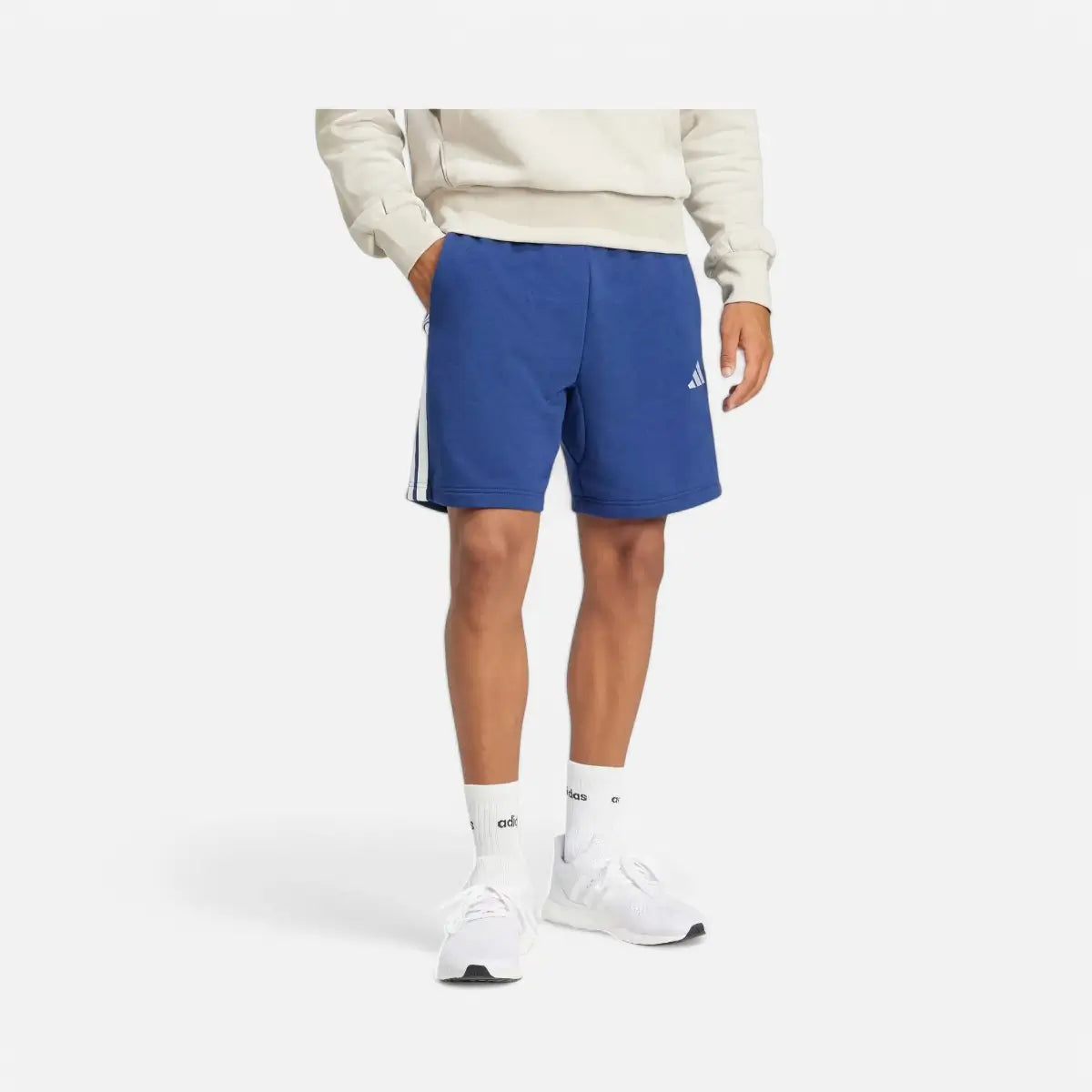 Adidas Short Essentials 3-Stripes French Terry Dark Blue